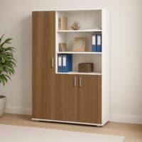 مكتبه فايلات خشب مقاس 160*120*40سم