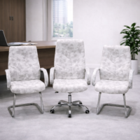 عرض كرسى مدير + 2 كرسي انتظار شبك