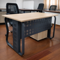 مكتب موظف شاسيه معدن مقاس 60*120سم