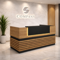 كاونتر استقبال خشب 2*60*110سم